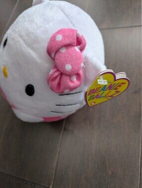 NWT Ty Beanie Ballz Hello Kitty Plush Pink Polka Dot Sanrio